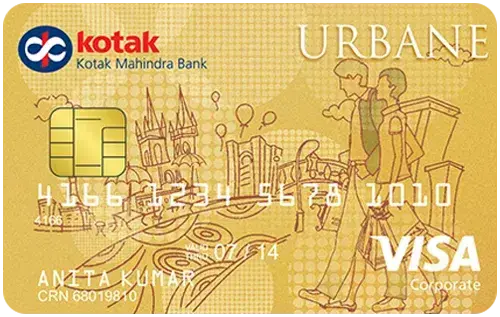 Kotak Urbane Gold Credit Card card image